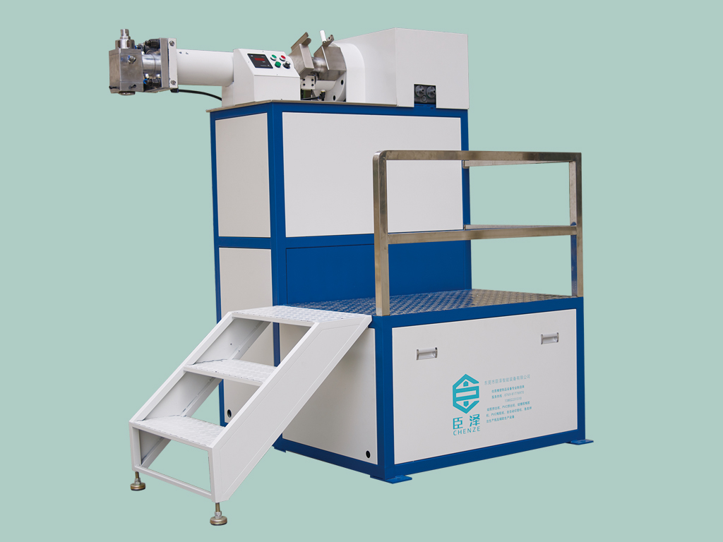 50mm硅膠擠出機(jī)_50單螺桿立式硅膠擠出機(jī)_臣澤立式擠出機(jī)